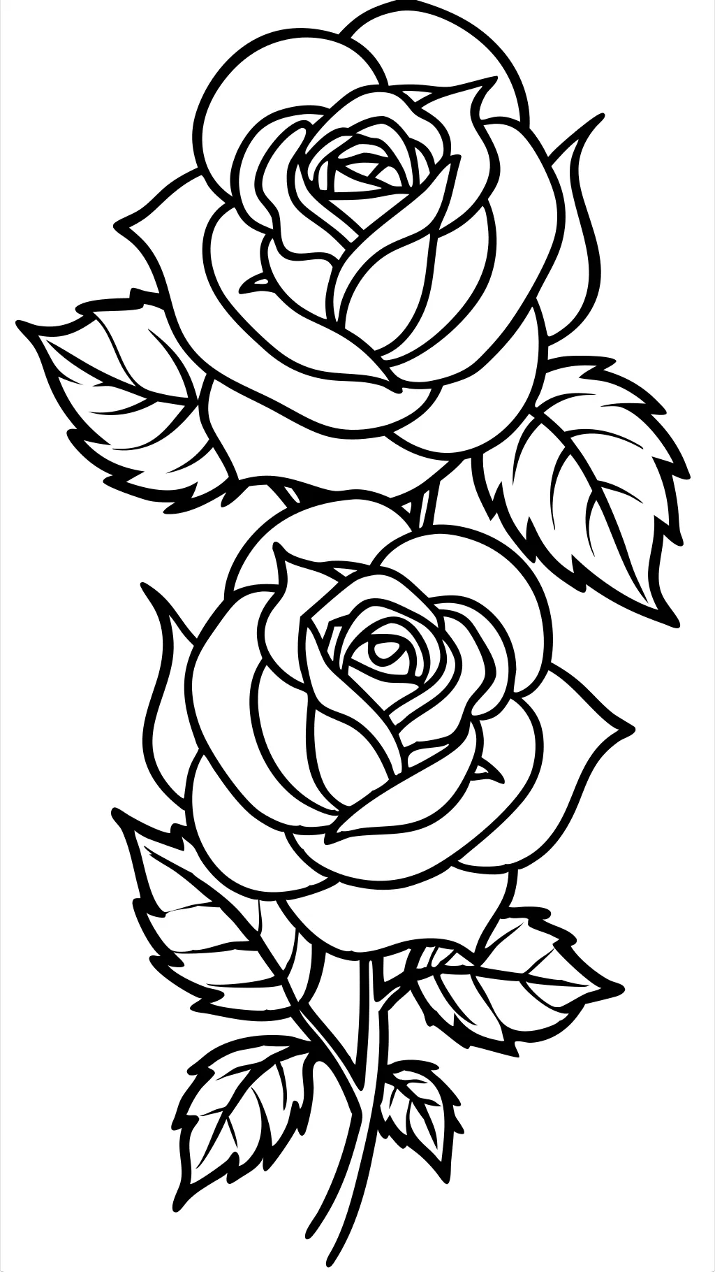 coloring pages roses flowers